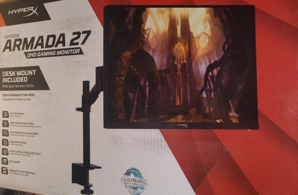 Monitor Gamingowy 27 Armada Hyperx 165Hz QHD IPS