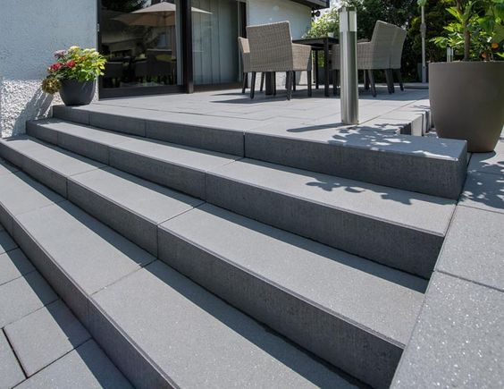 Stopień blok betonowy schodowy, stopnica betonowa GLADIO 15x35x100 cm