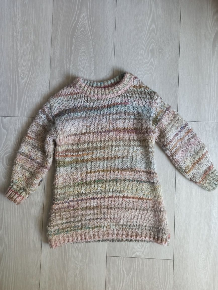 Sukienka tunika sweter dla dziewczynki Zara roz.  92