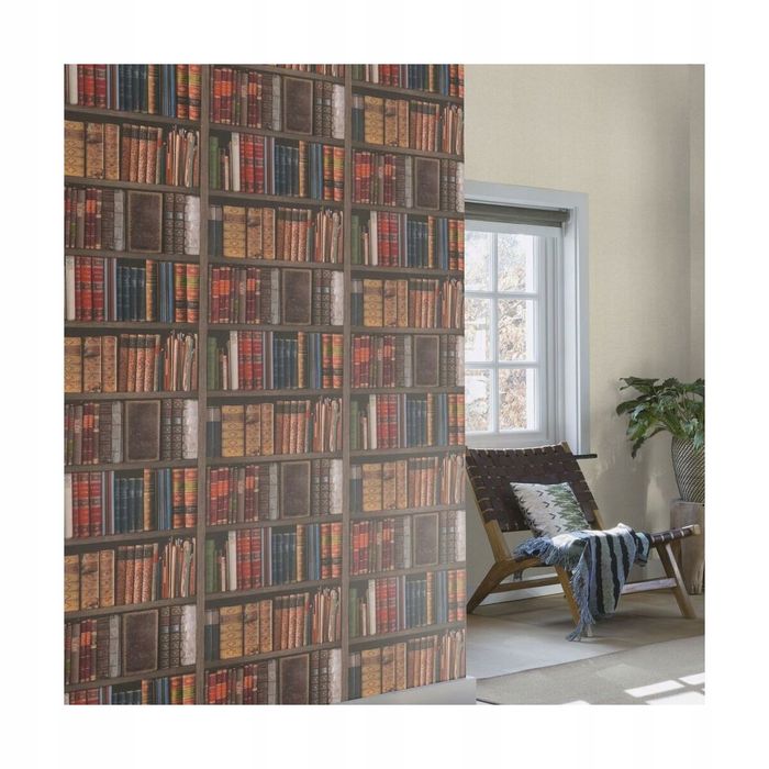 Tapeta Książki Biblioteka 934809 Brązowa Papierowa