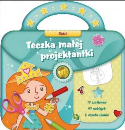 Teczka małej projektantki turkus 2. Butik - praca zbiorowa