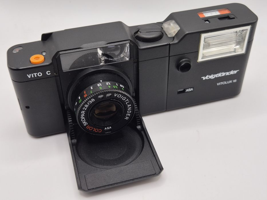 Voigtlander Vito C lampa Vitolux 18 etui pudełko