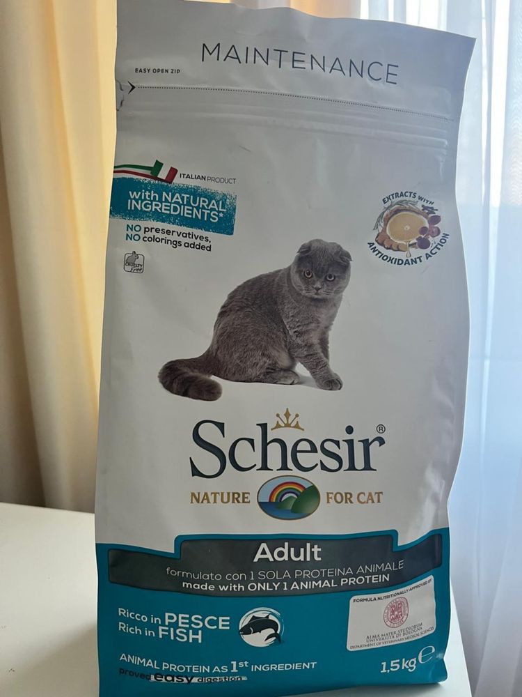 Schesir Cat Adult Fish - 1,5кг