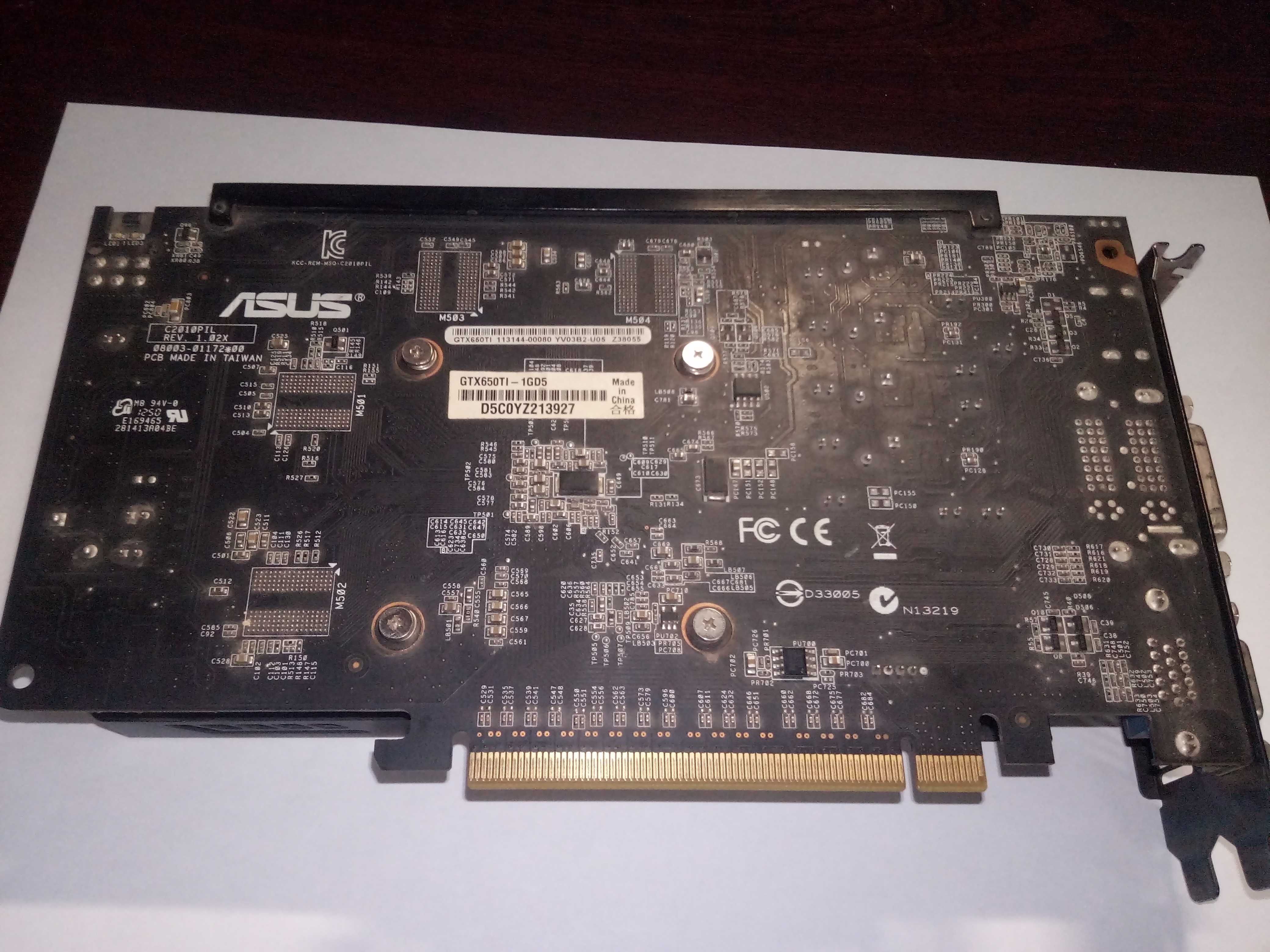 Видеокарта Asus GTX650Ti 1GD5