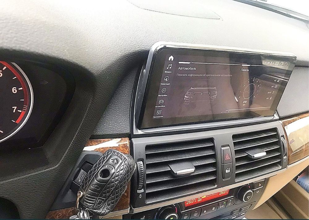 Магнитола Android BMW E70/E71, X5, X6, Bluetooth, Carplay, USB, GPS!