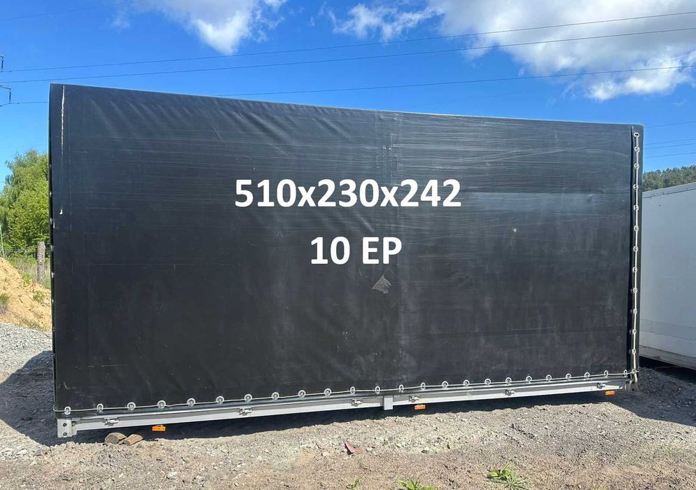10 EP Skrzynia ładunkowa 510x230x242 Zabudowa paka plandeka(MONTAŻ)