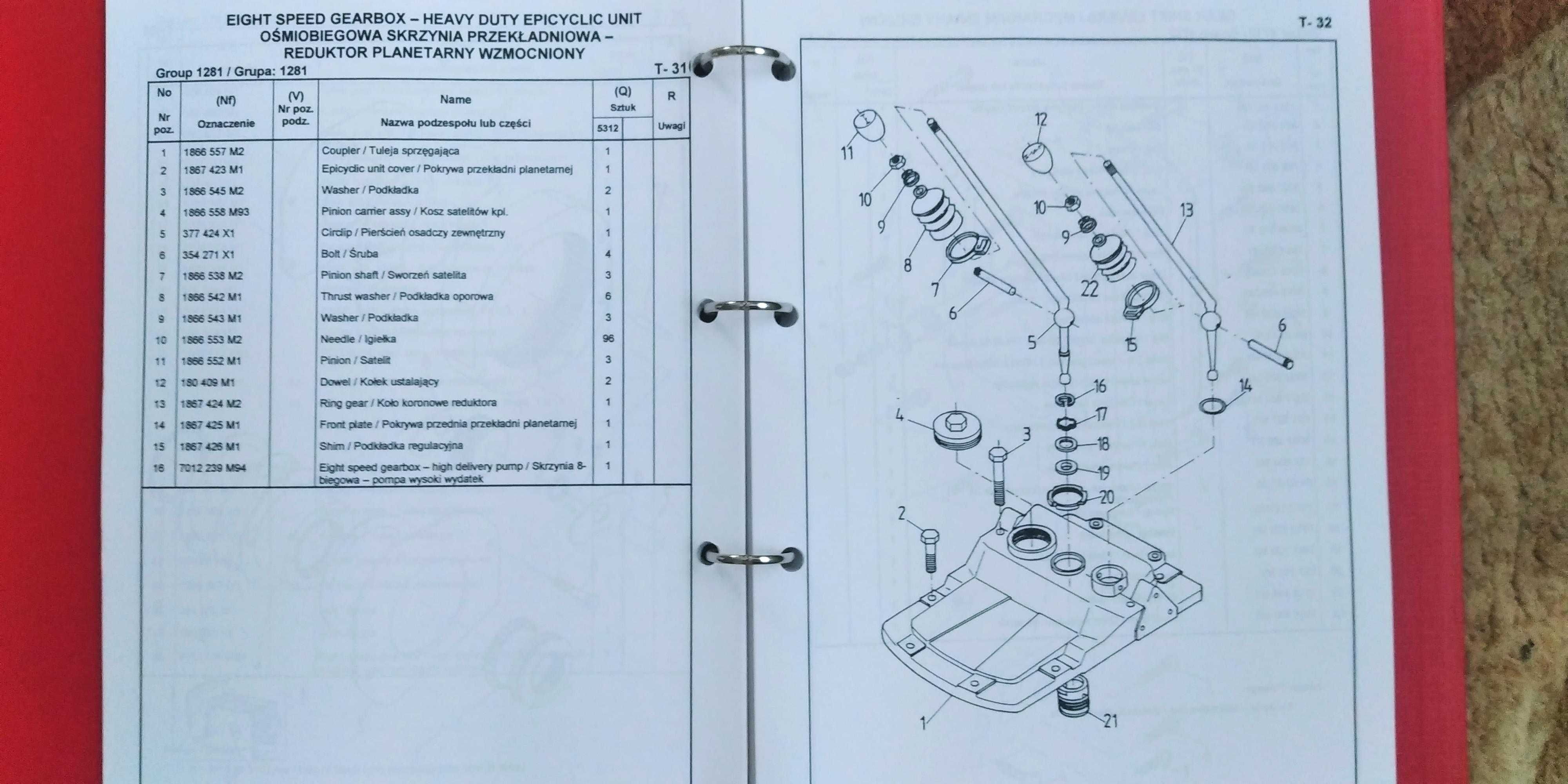 Katalog Ursus 5312 oryginał  Steyr SSF 2002