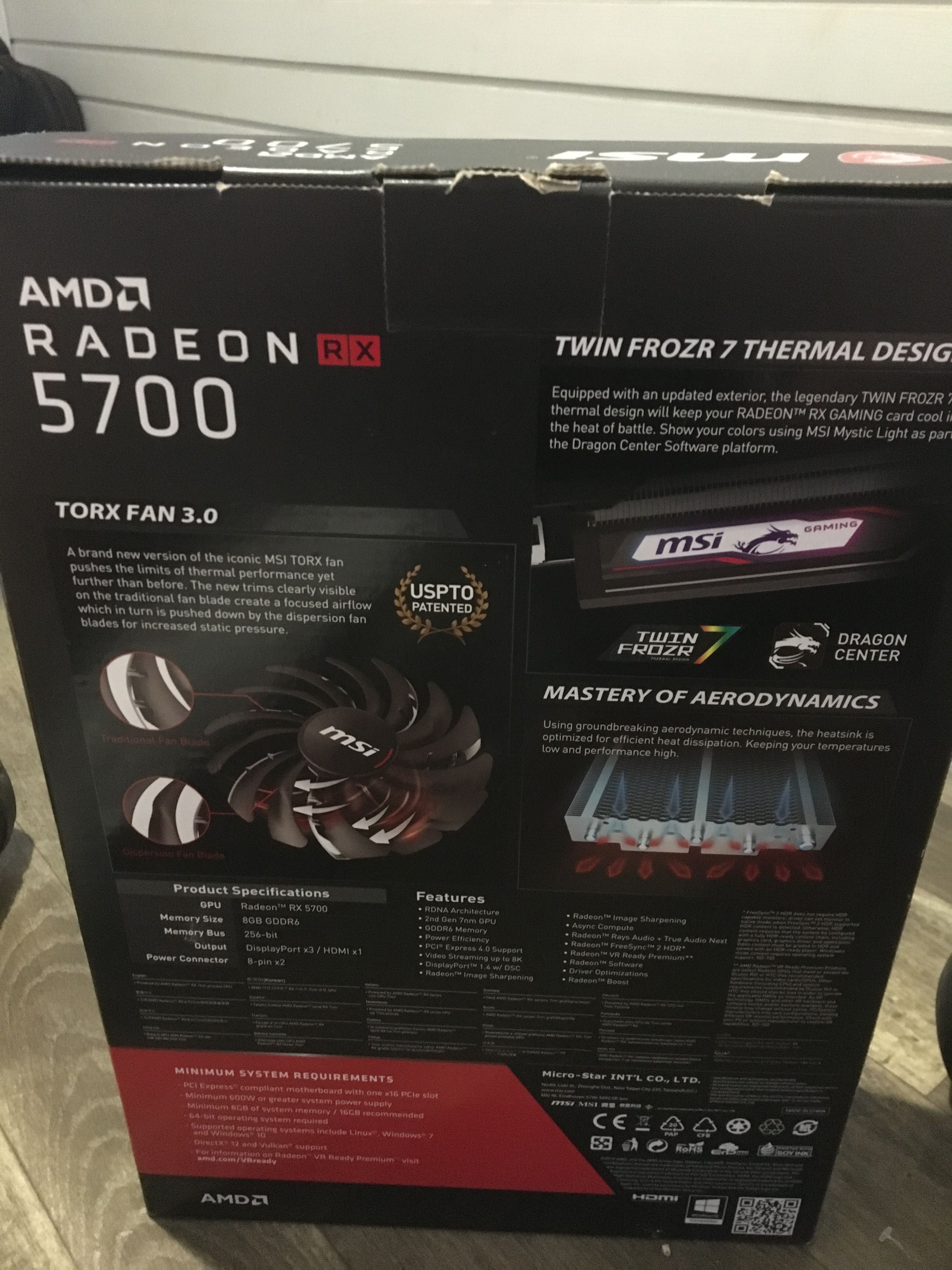 Видео карта msi amd Radeon 5700