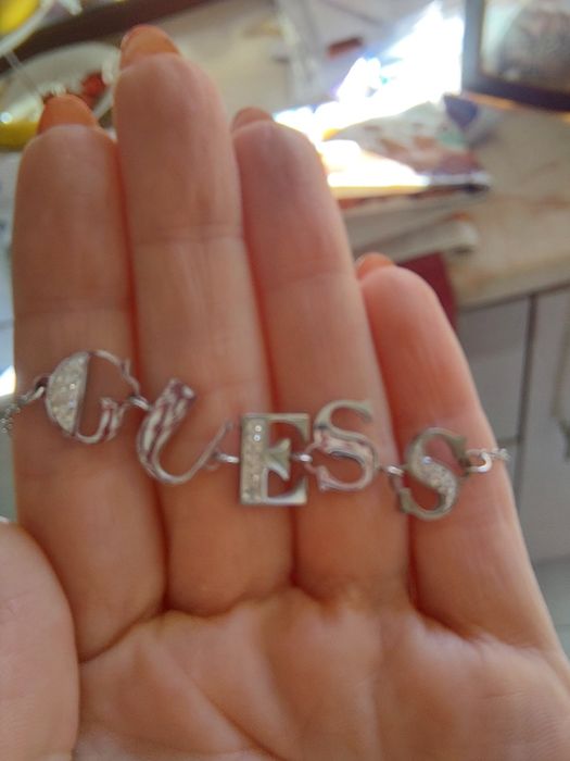 Pulseira Guess aço prateado