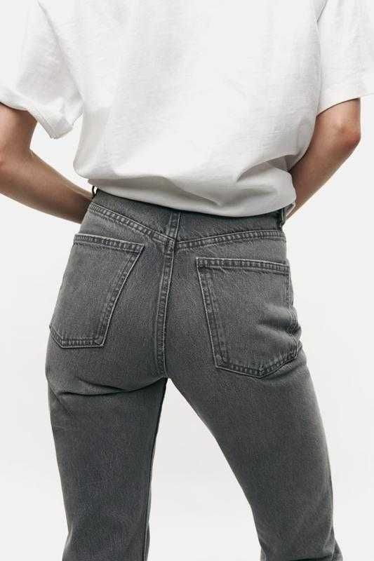 Женские джинсы straight fit high waist Zara