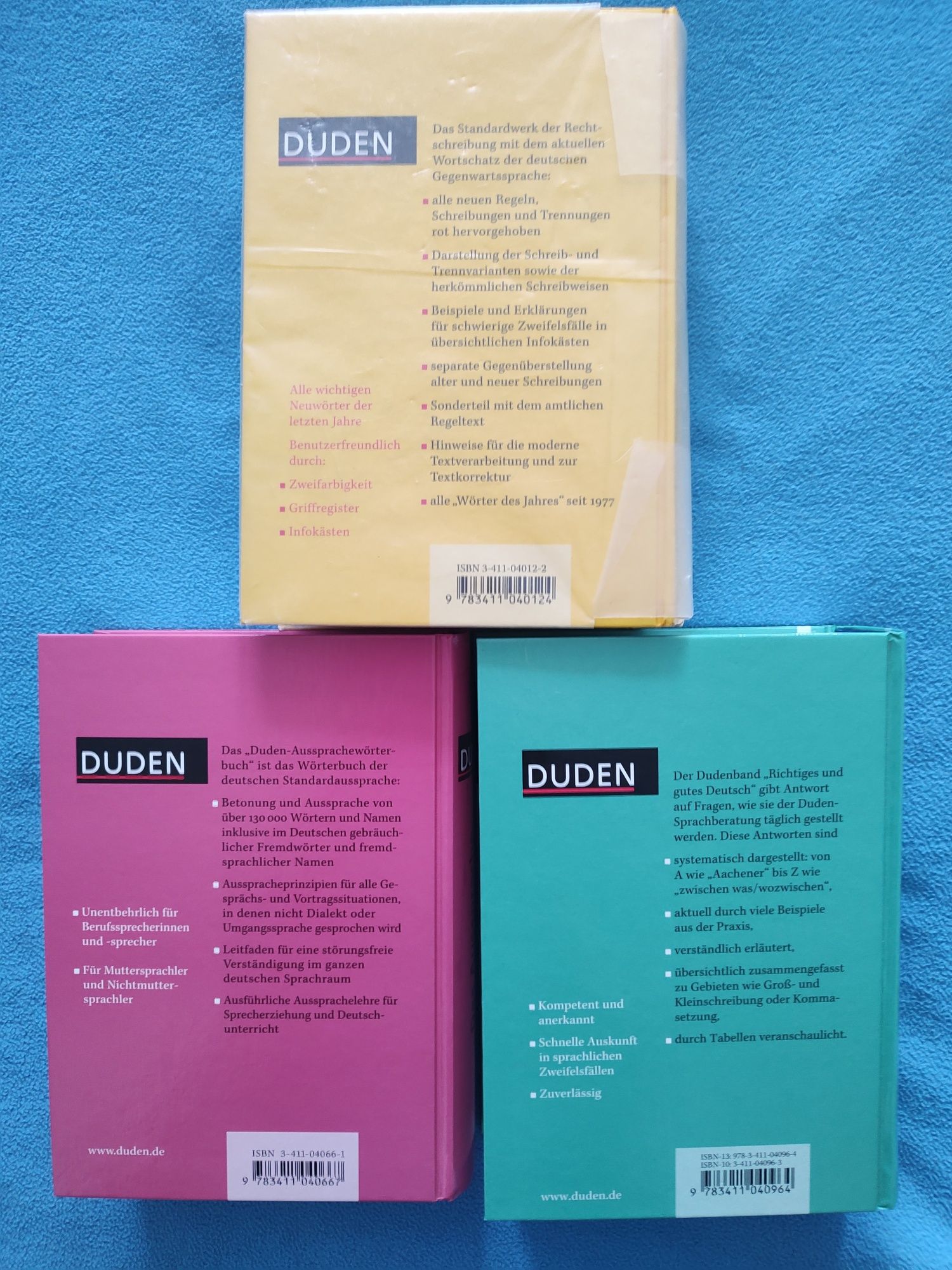 DUDEN - zestaw - 7 sztuk - język niemiecki