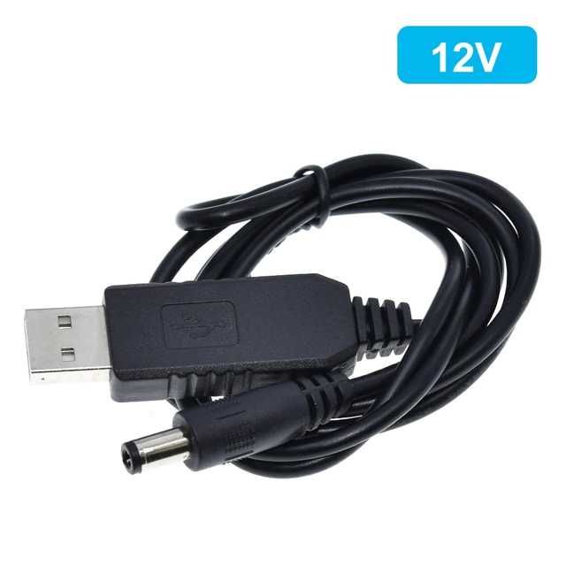 USB кабель усилитель напруги с 5V на 12V 5.5*2.1мм для питания роутера