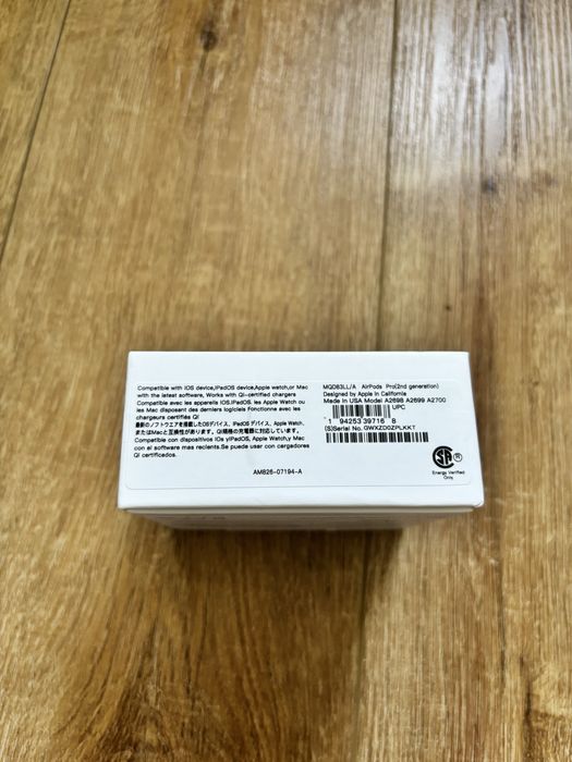 Słuchawki bezrzewodowe douszne apple airpods pro 2 nowe nieużywane