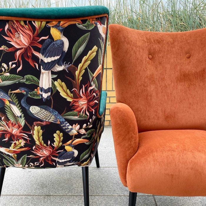 fotel uszak, skandynawski, loft, nowoczesny lata 50