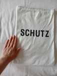 Saco de pano branco da Schutz