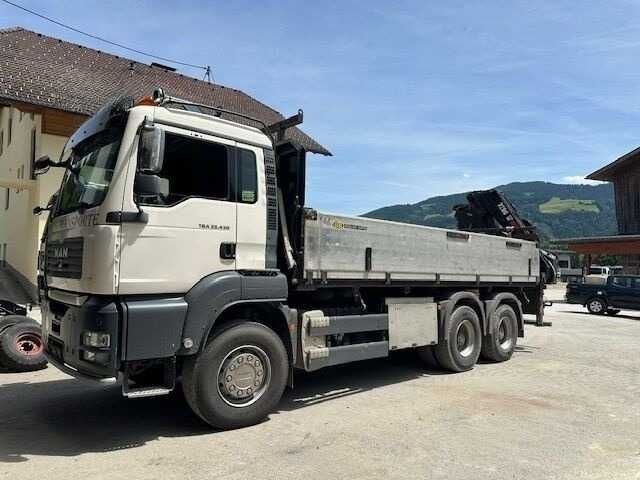 Самоскид MAN TGA 33.430 кран маніпулятор HIAB 220C-5 ротатор грейфер