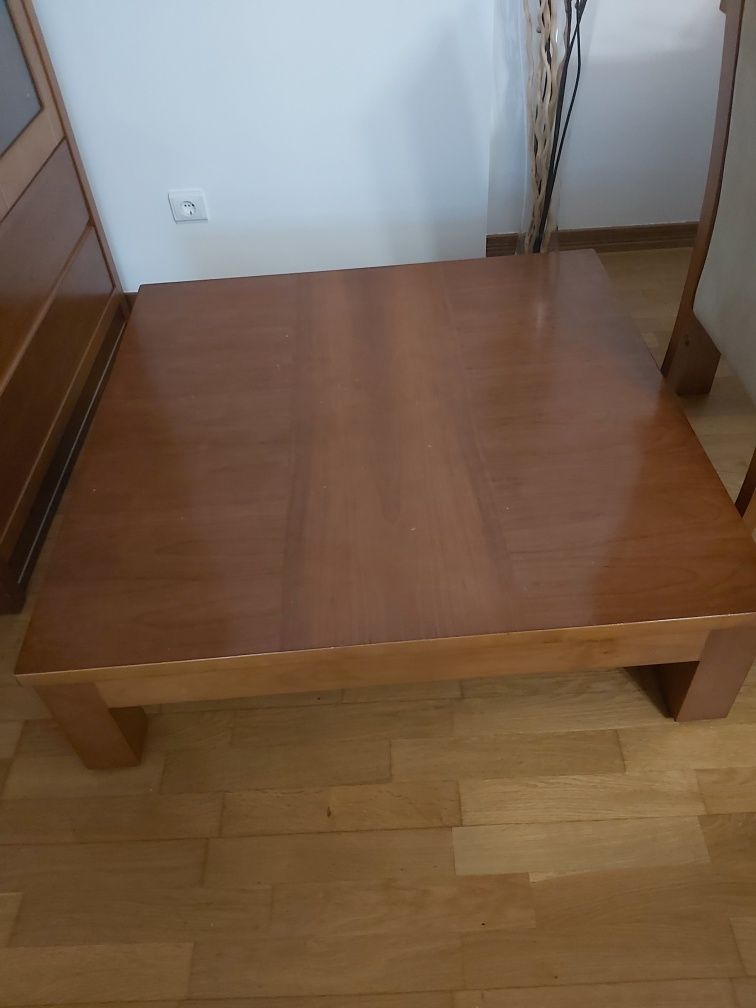 Mesa sala de estar, cerejeira maciço