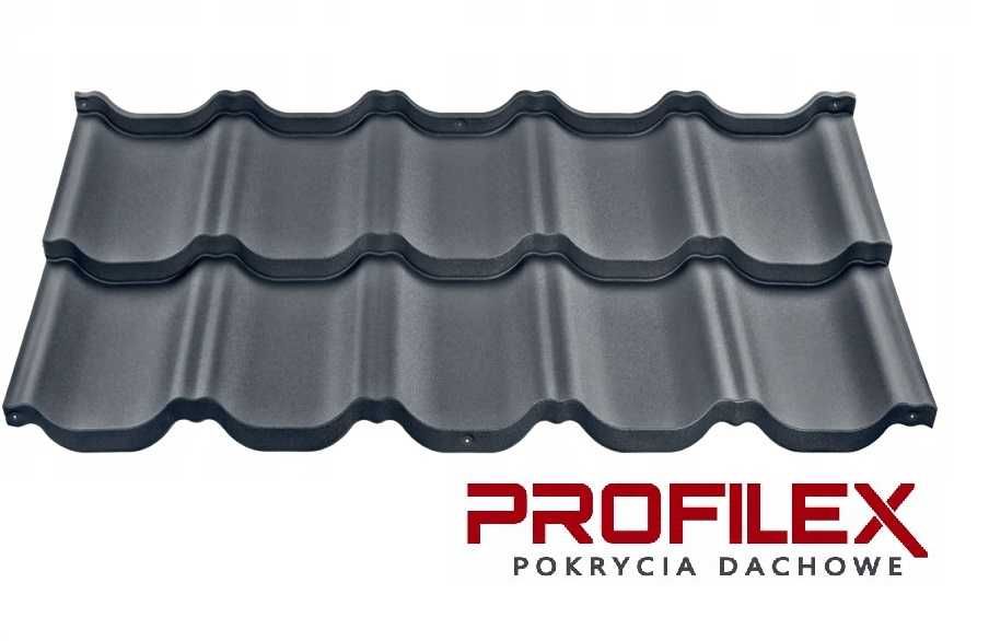 Blachodachówka modułowa BUDMAT VENECJA D-Matt + Antracyt RAL 7016