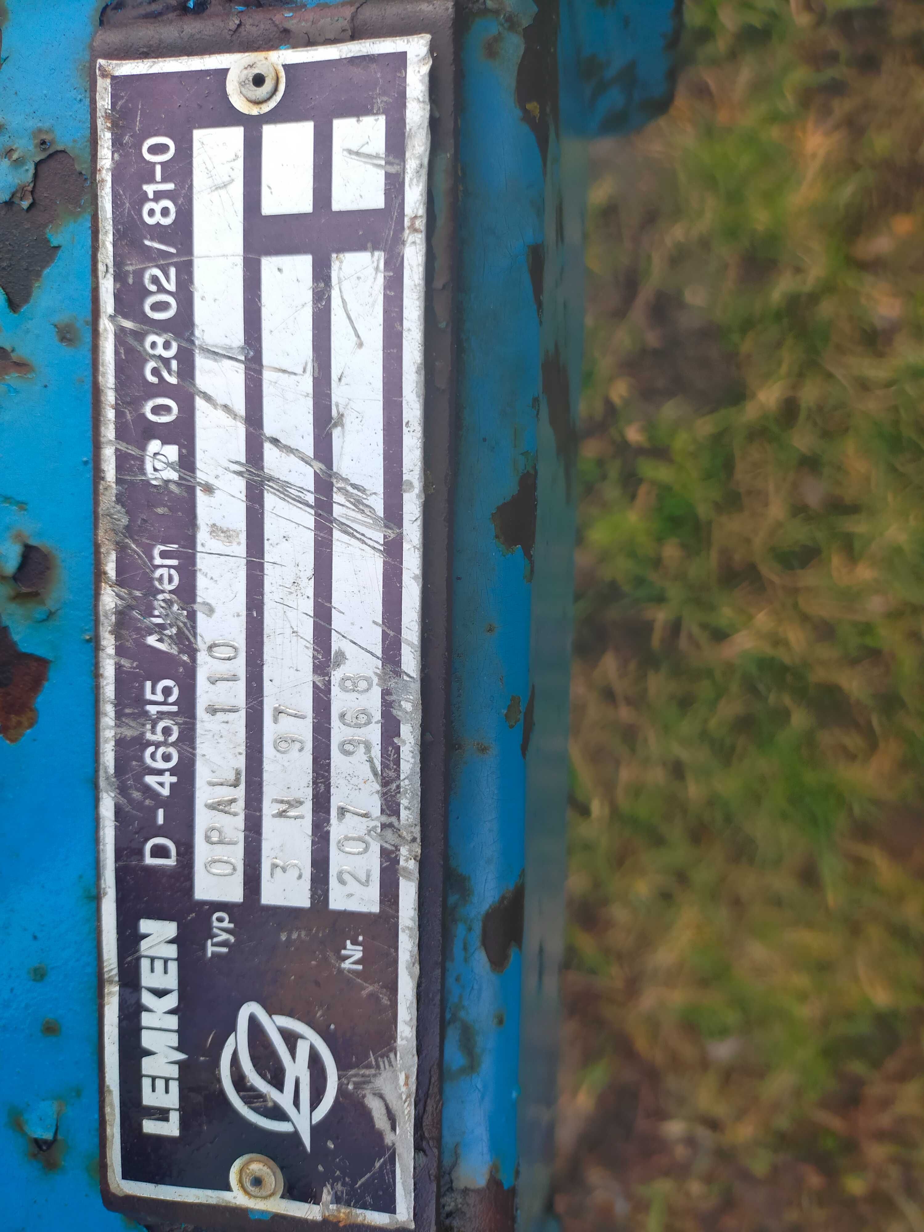 Pług 3 skibowy Lemken Opal 110 obr. hydraulicznie oryginał z Niemiec