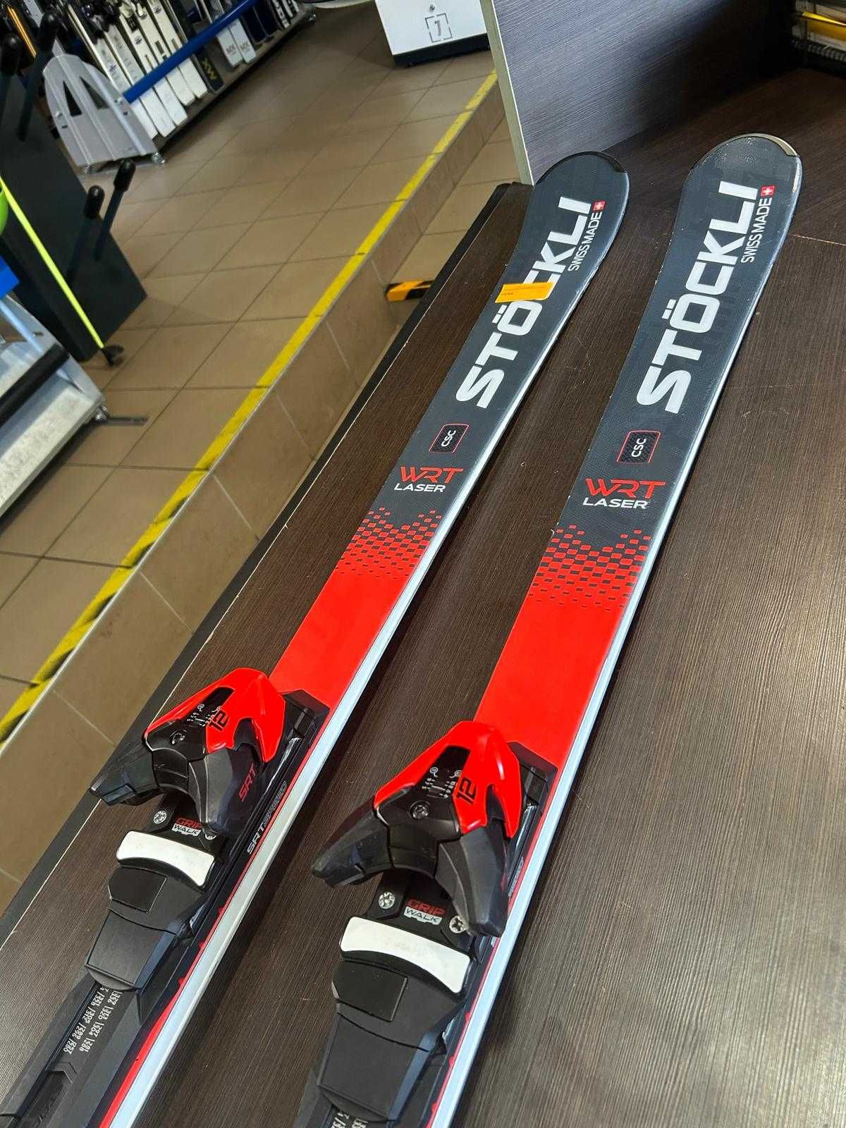 Narty Stockli Laser WRT+ SRT CARBON + Salomon SRT12 180cm N-140