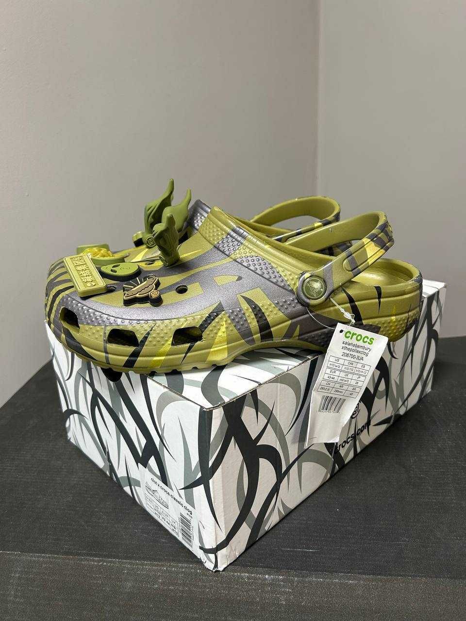 Крокси Crocs x CLOT green premium