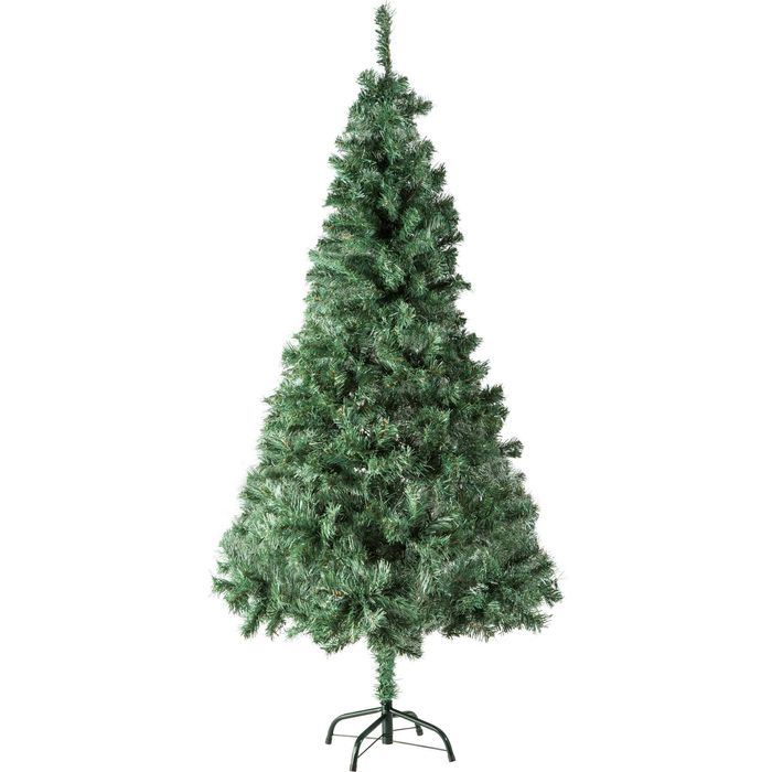 Choinka sztuczna z metalowym stojakiem zielona 180cm OUTLET