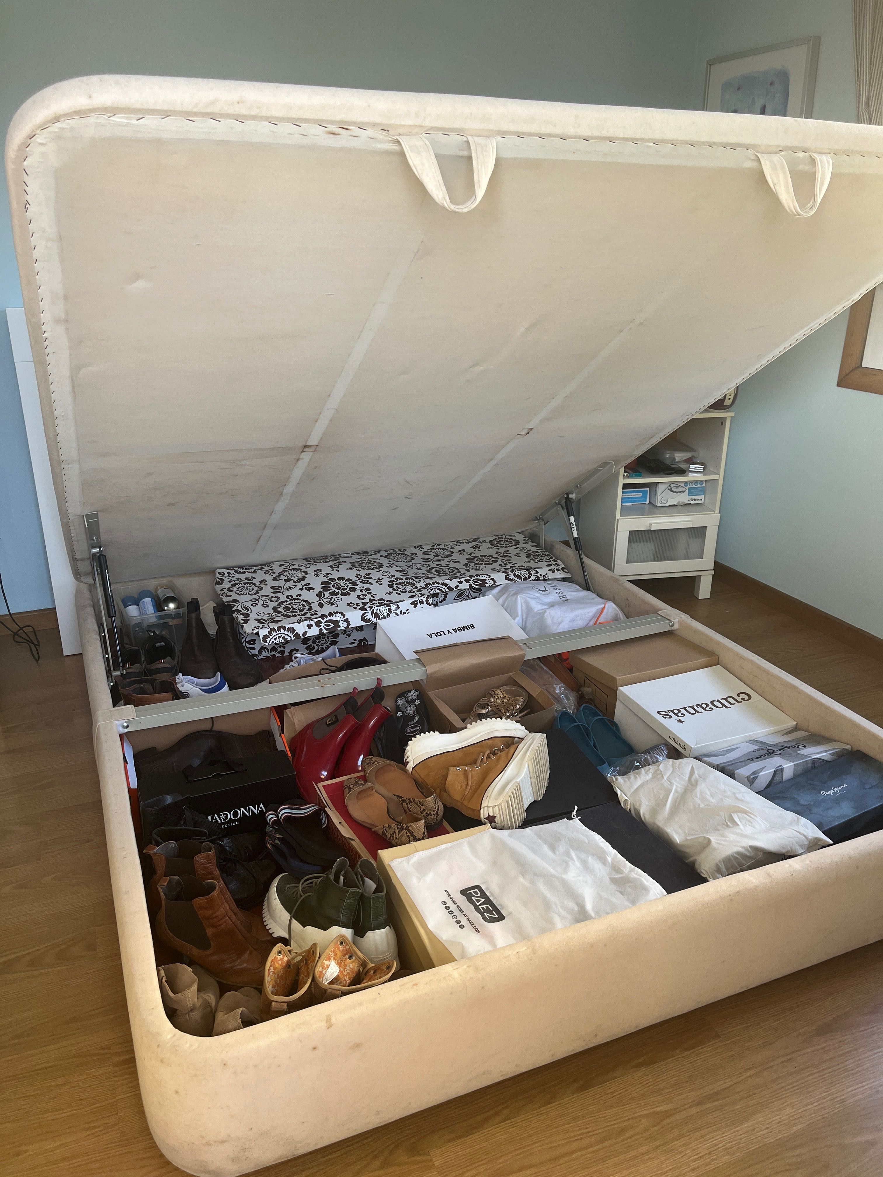 Cama de casal, sommier estrado elevatório