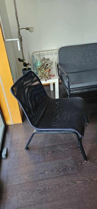 Combo sala: Sofá cama + poltrona + 3 cadeiras