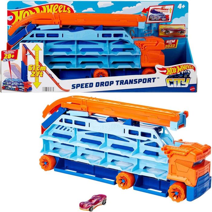 Трек Хот вілс Вантажівка-транспортер Суперспуск Hot Wheels HDY92