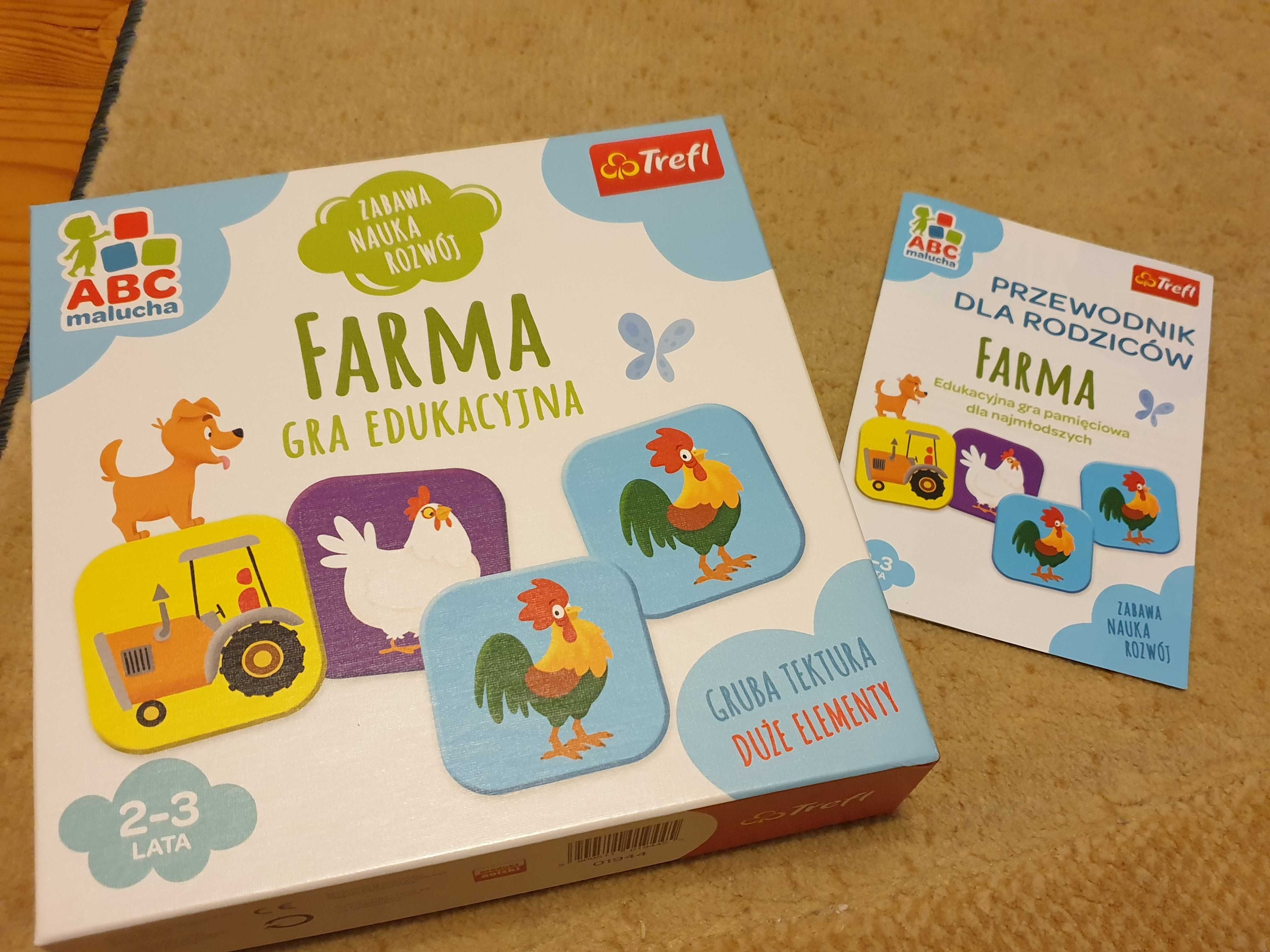 Trefl ABC Malucha Farma gra edukacyjna (jak nowa)