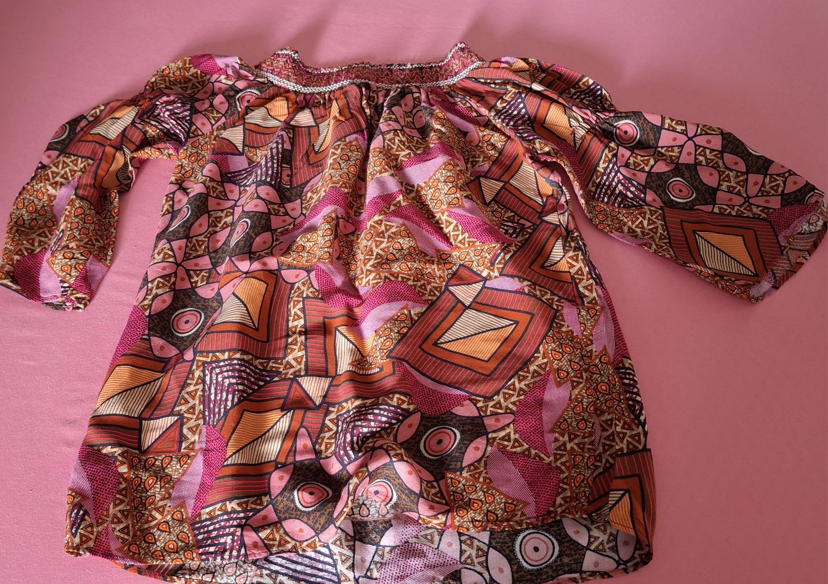Desigual bluzka piekne kolory, odkryte ramiona, R:L