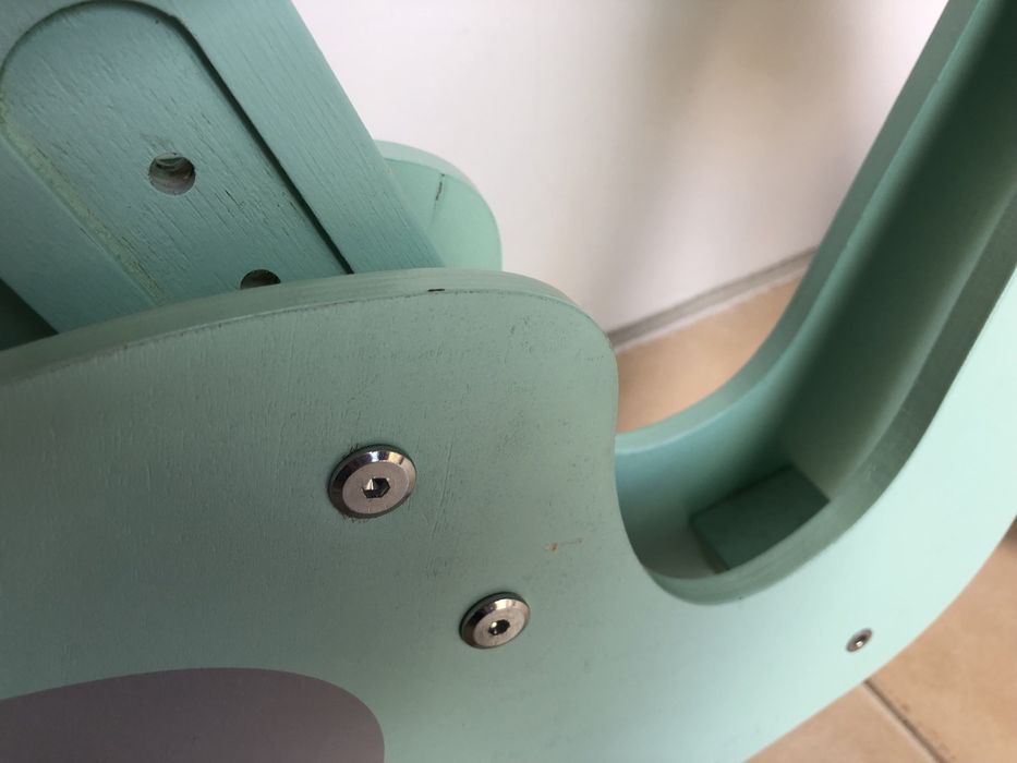 Bicicleta madeira sem pedais