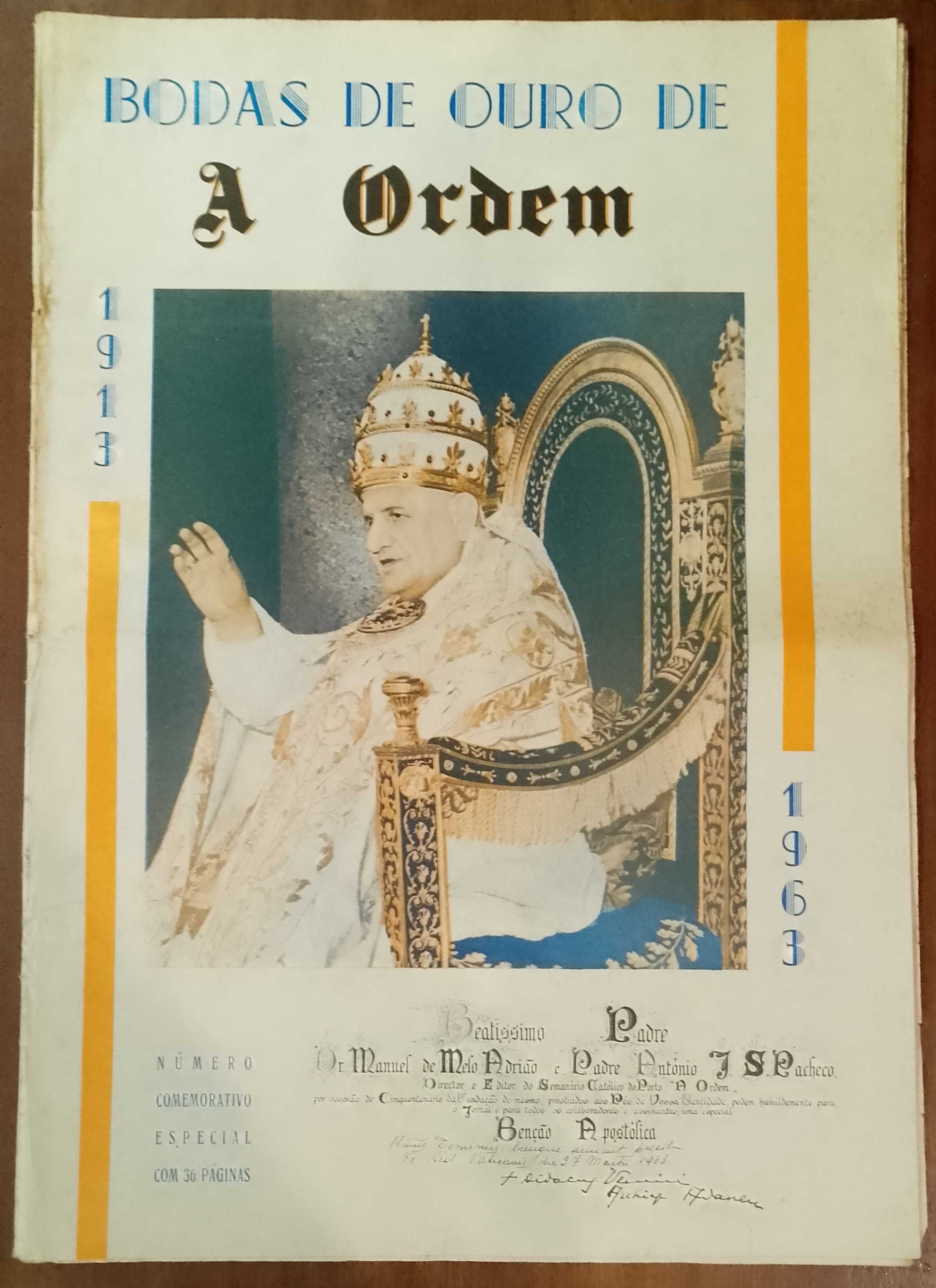Bodas de Ouro do Jornal A Ordem 1913/1936