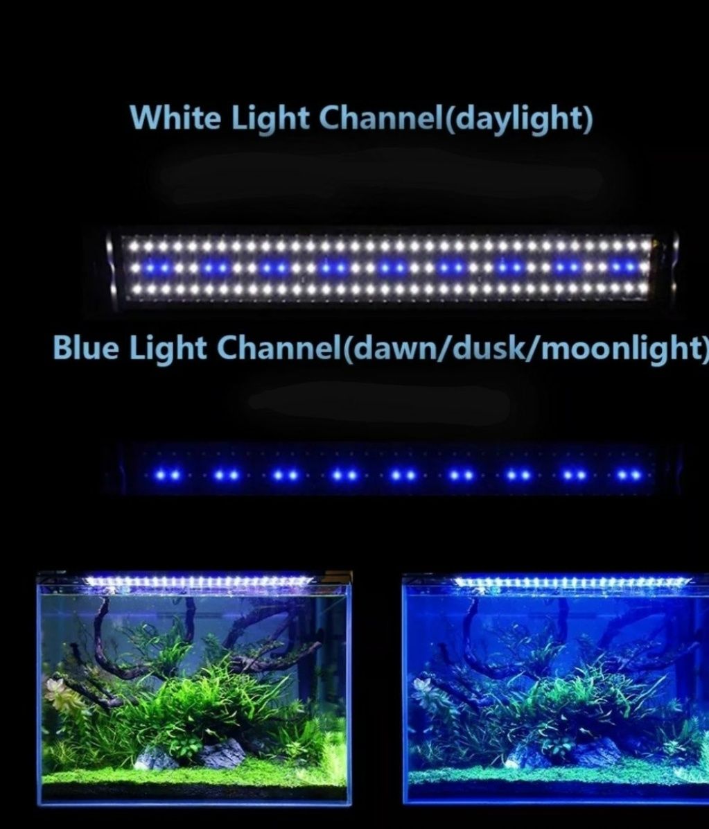 Ultimas Iluminações para aquários LED Novas 56cm