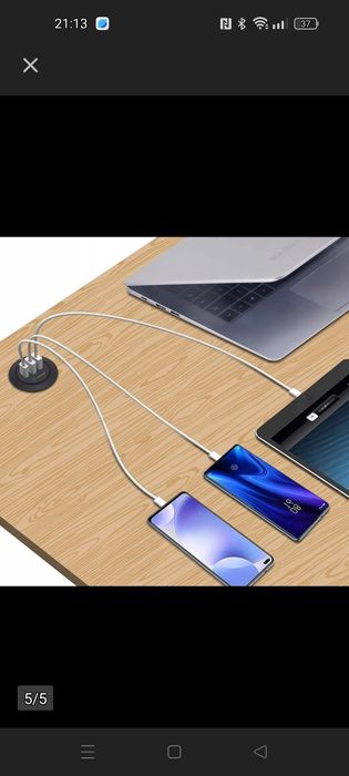 Gniazdo Elektryczne, USB blatowe Gonine czarny