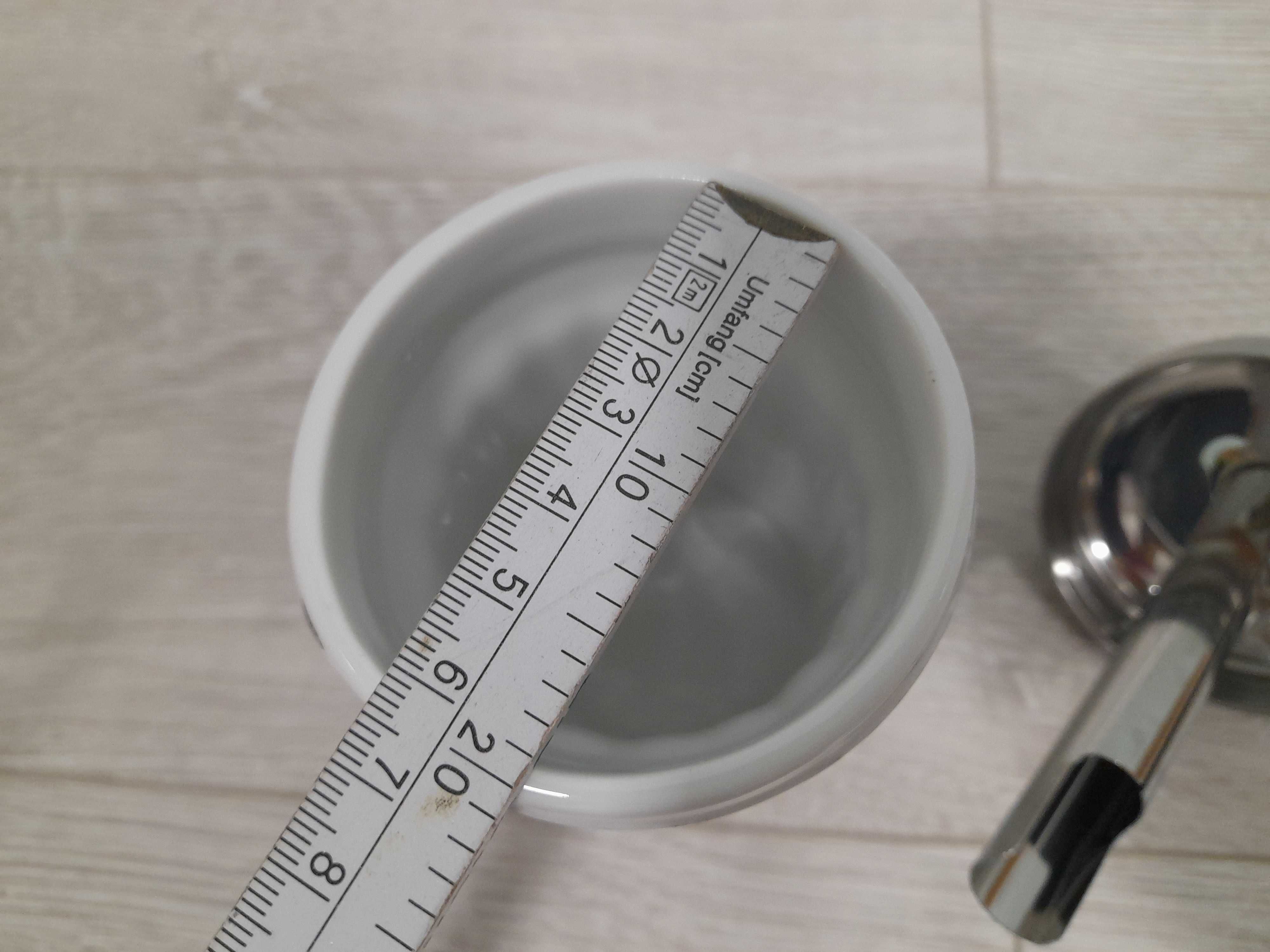 Duża cukiernica z dozownikiem dyspenser porcelana stal