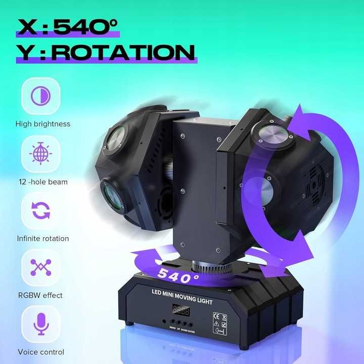 WZYBUTA ZQ02098 Moving Head Ruchoma głowa 150W oświetlenie dyskotekowe