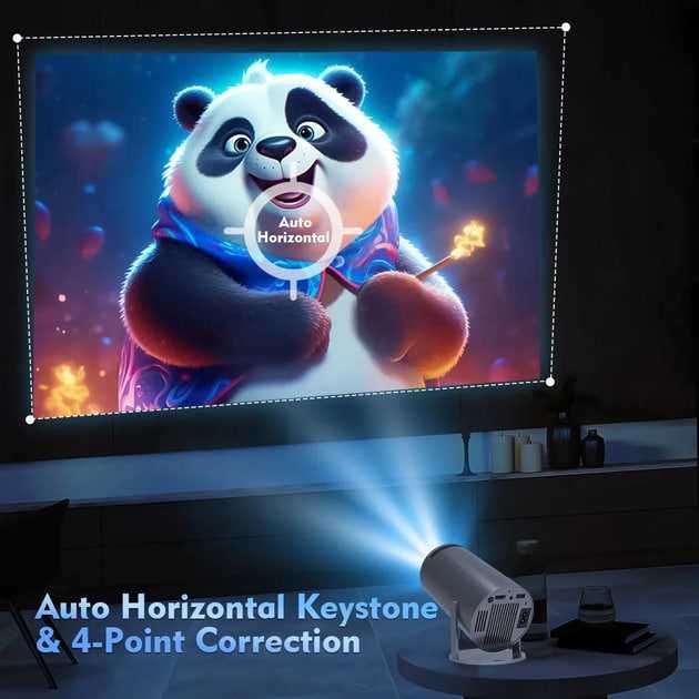 Портативный смарт-проектор 4K Ultra HD SMART, Wi-Fi 6, Bluetooth, HDMI