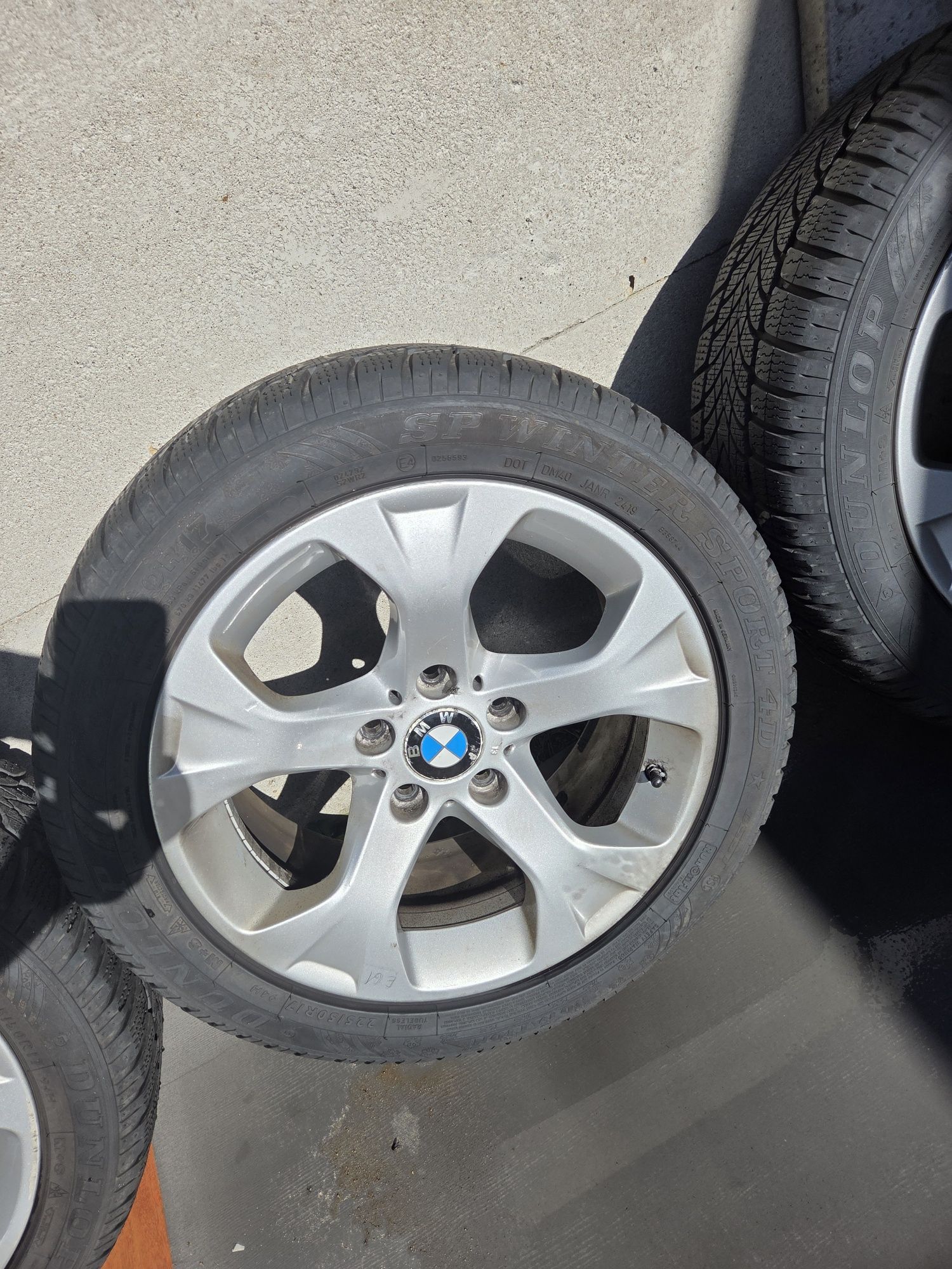Alufelgi BMW X1 E84 5x120 IS34 7.5J + Opony zimowe Dunlop 225/50R17