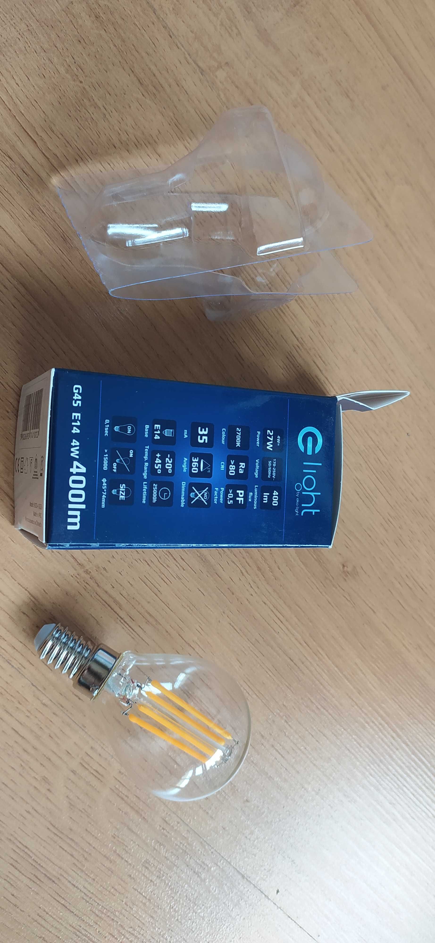 Żarówka Led P45 e14 filament