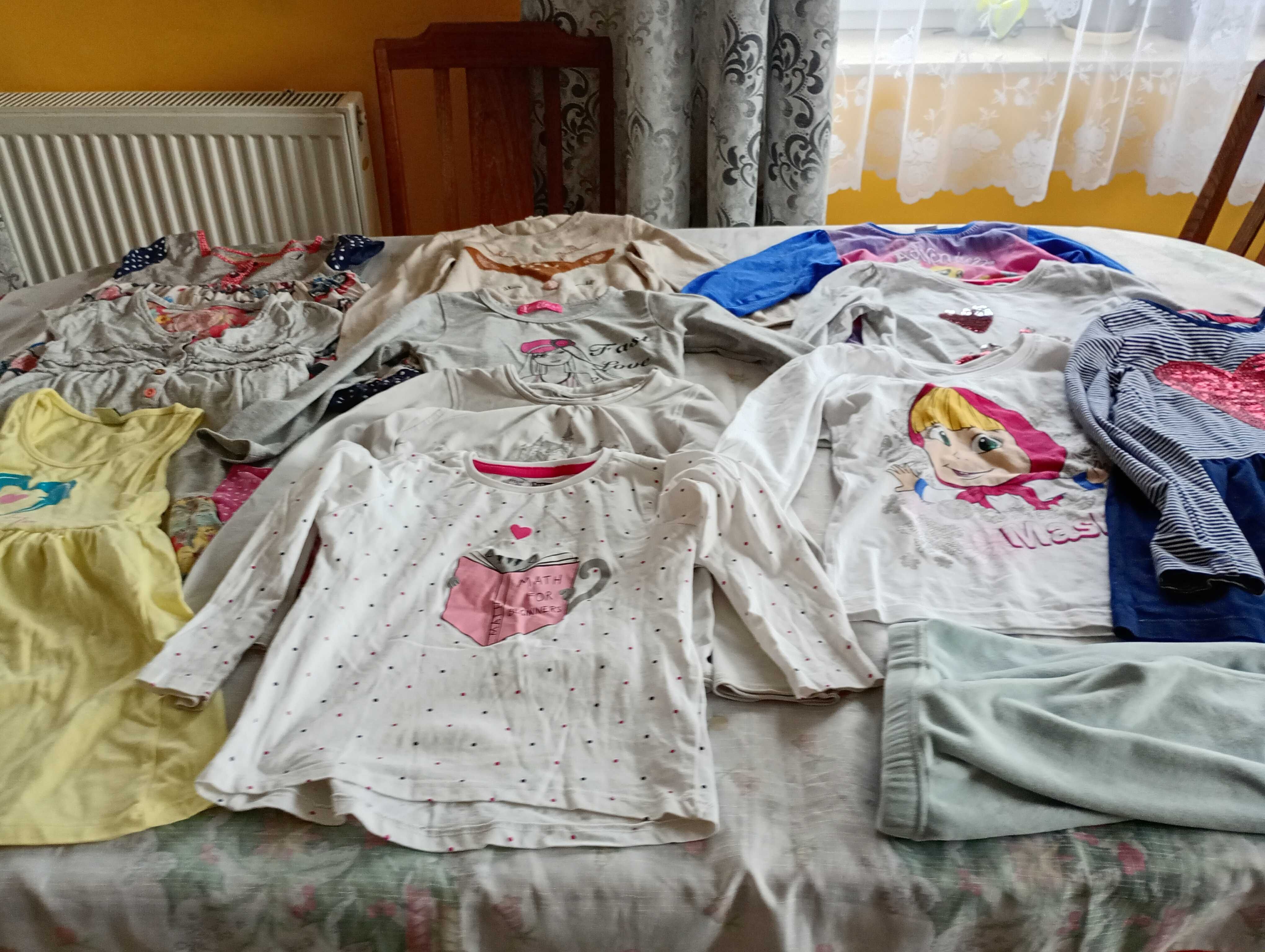Sprzedam ubranka na 110 sukienki bluzki dla dziewczynki