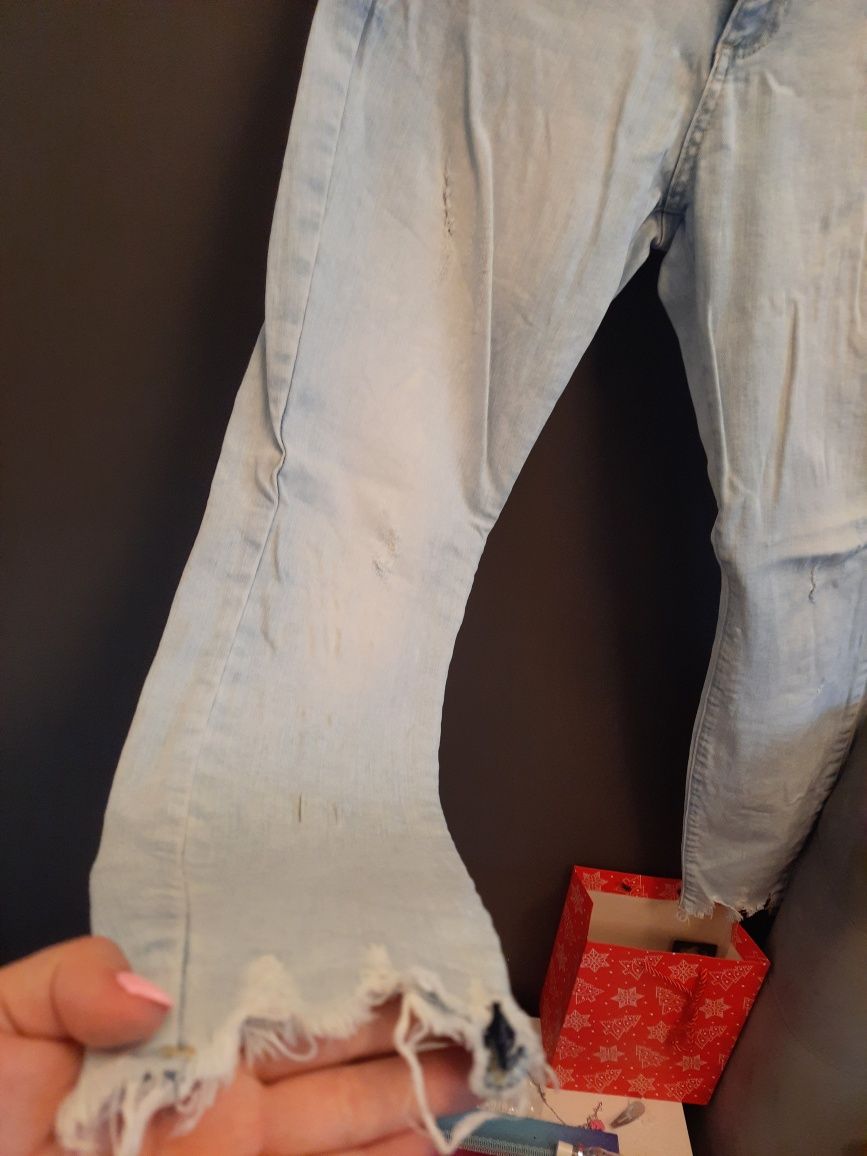 Jeansy push up damskie