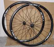 Rodas bicicleta estrada em carbono New Race C30, travão de pista