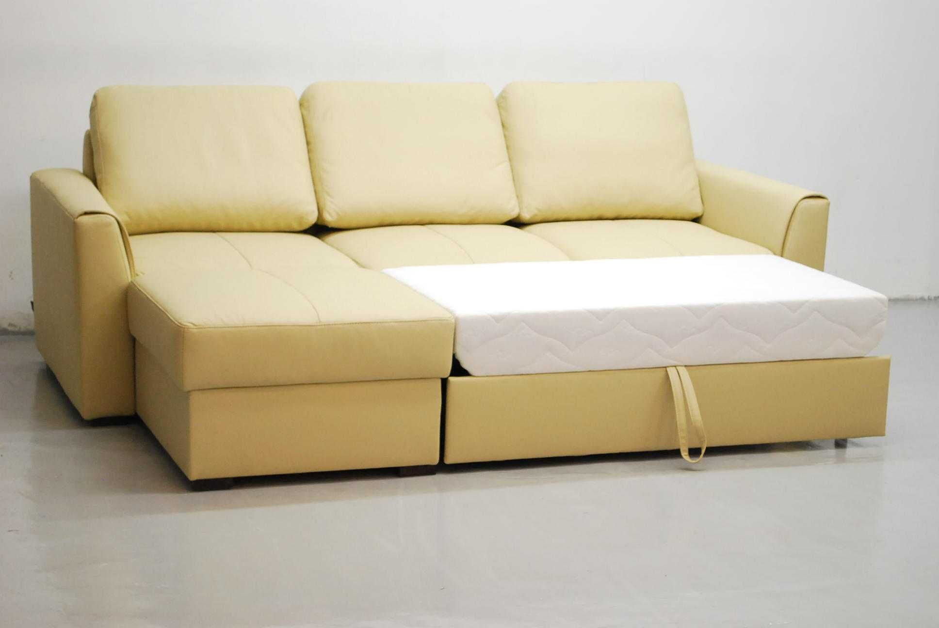 narożnik SKÓRA naturalna funkcja spania pojemnik , 1100a, sofa, salon
