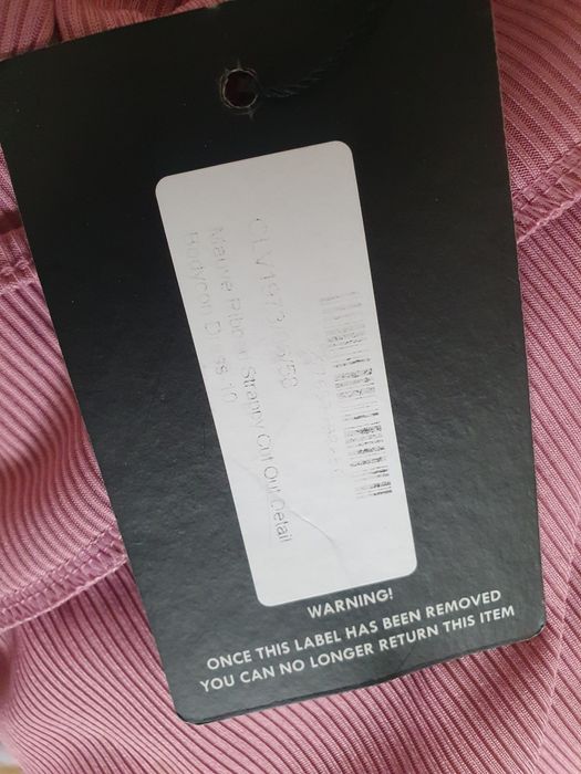 Nowa różowa sexy seksowna sukienka obcisła prążkowana z wycięciem S