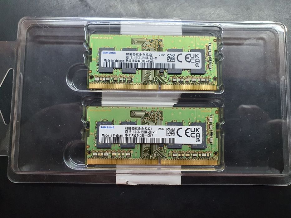 Оперативна пам'ять для ноутбука DDR4 8 Gb (4Gb x2) 3200 Mhz SAMSUNG