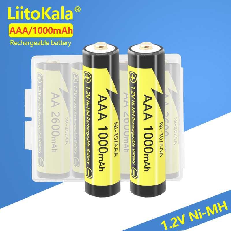2024 Аккумулятор пальчиковый NI-MH 1.2V Liitokala AAA/AA 1000/2600 mah