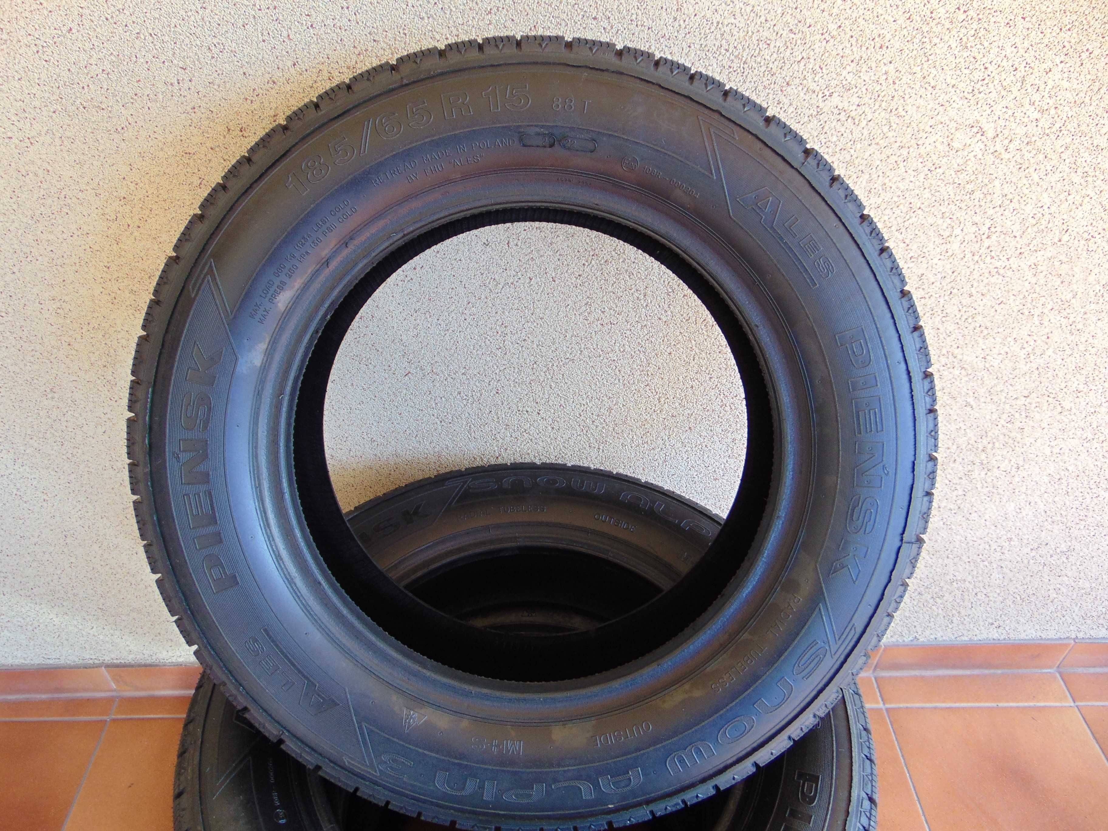 Opony bieżnikowane 185/65 R15 ZIMOWE 5 lat gwarancji