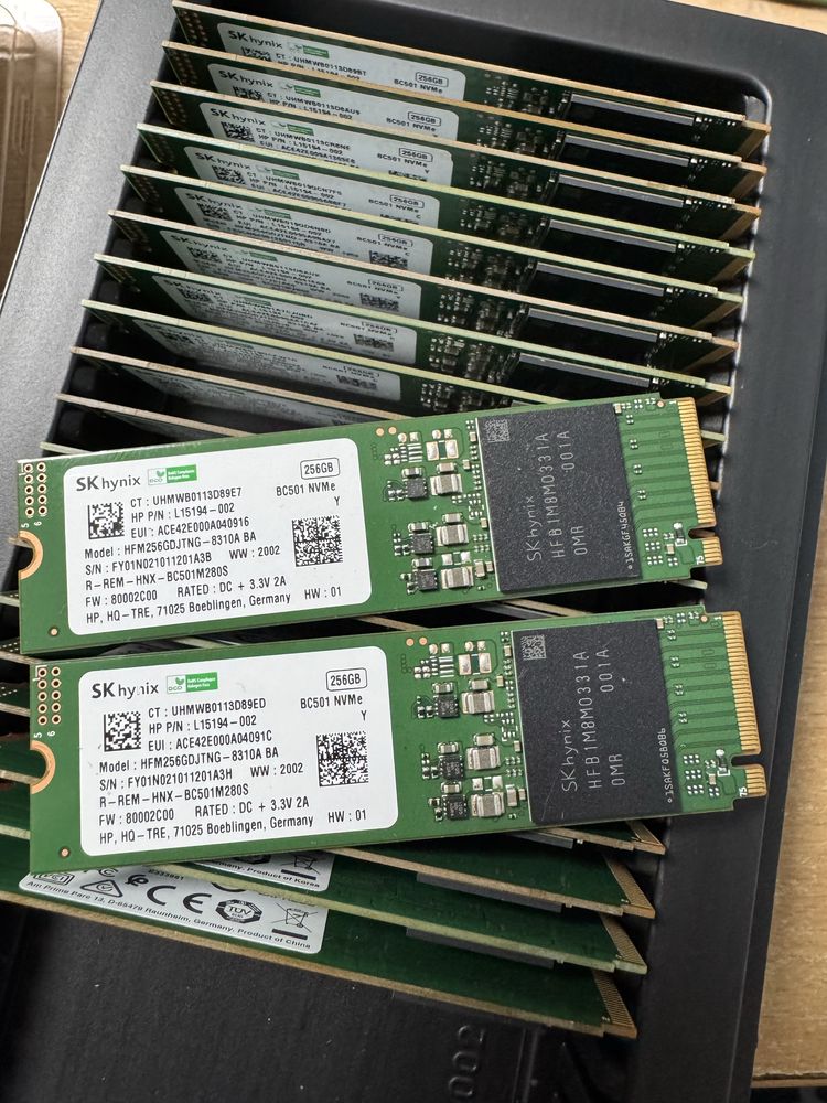 SSD m2 NVME 2280 256 Gb SK hynix BC501 Кількість