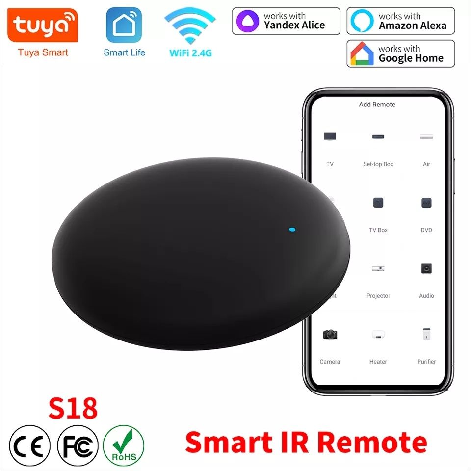 Tuya WiFi IR Remote Control for Smart Home for TV Кондиціонер працює з